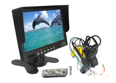 Quad samochód tft monitor LCD 7 cali Ekran z 4 wejściami kamer wideo