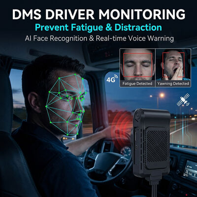 AI Fleet Dashcam 4G LTE z ADAS DMS BSD Active Driver Coaching & Risk Mitigation Car Blackbox