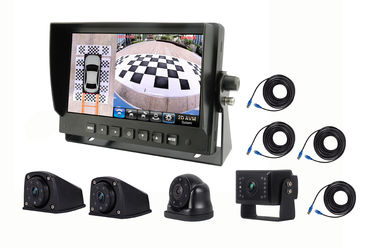 IPS HD Car Tft Monitor LCD 7 cali 360 ° wokół ptaków System kamer 12 ~ 24 V