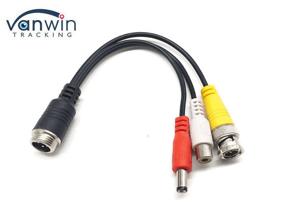 System MDVR 24-centymetrowy kabel do samochodowej kamery wideo 4P M12 na męski BNC