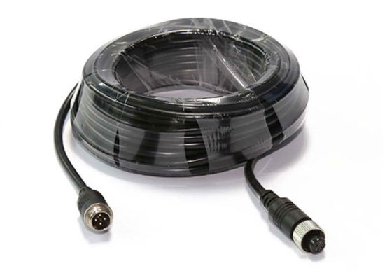 20m 4P Din Jack Extension Cable Double Shielded Female to Male Connector dla kamery autobusowej
