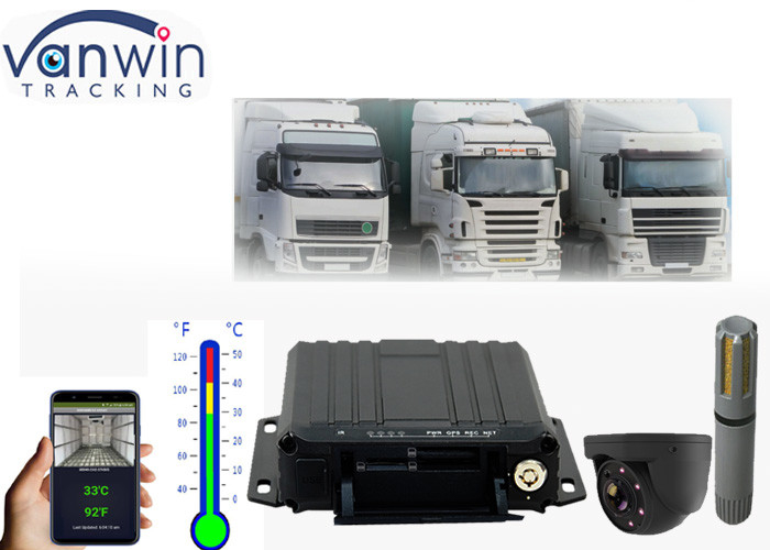 4G Online Video SD card mobilny dvr GPS Tracking Solution Monitoring Temperatury dla ciężarówek chłodniczych
