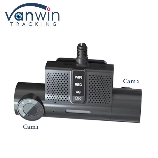 2CH darmowa platforma Dash Cam DVR Mobil 4G GPS MDVR z 180 stopniami kąta pionowego