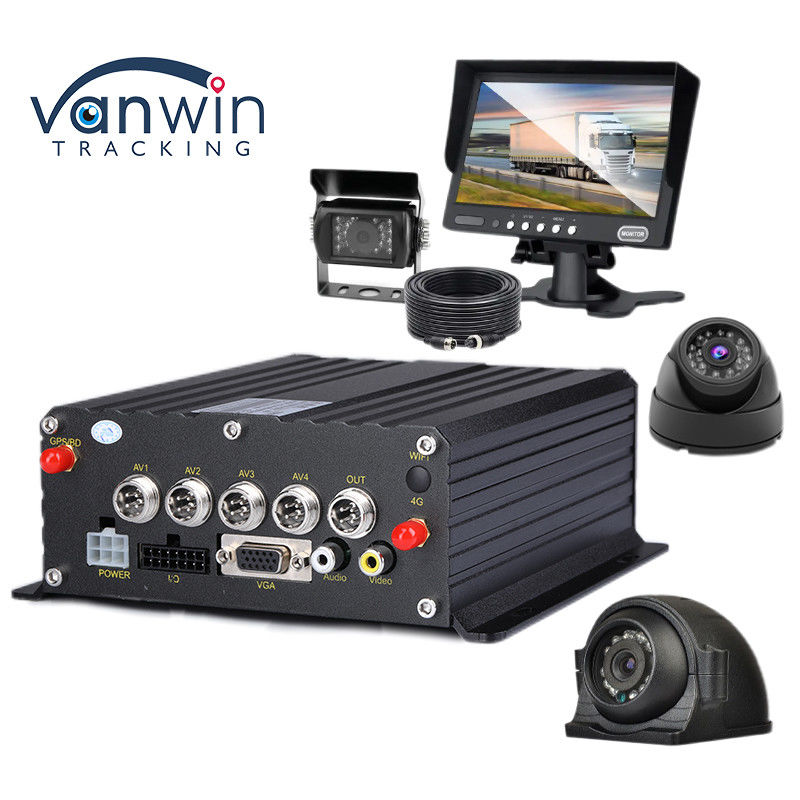 4CH 1080P H.265 Karta SD Mobilny DVR GPS Tracker dla urządzenia do nagrywania samochodów