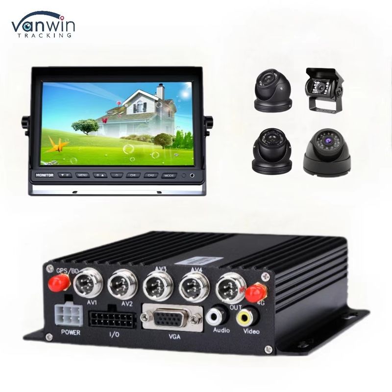 DC 12V 36V H.265 4CH HD 1080P Auto Mobilny DVR Dash Cam Recorder z Przeniesieniem Bezprzewodowym