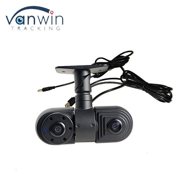 Autobus Dual lens wide angle 2CH 1080P HD wewnątrz przednia kamera samochodowa z czujnikiem CMOS / CCD