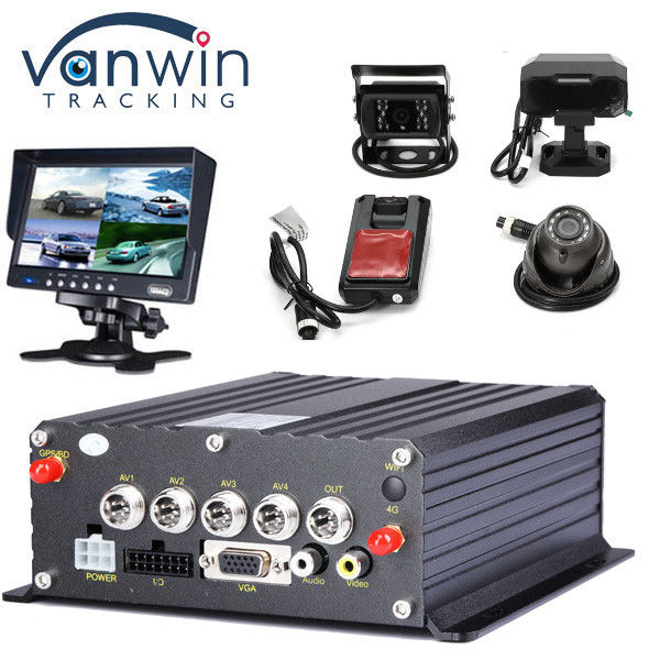 4G GPS Wi-Fi 4CH 1080P Reverse Backup Camera ADAS DMS AI Blind Spot Detection HDD Mobile DVR
