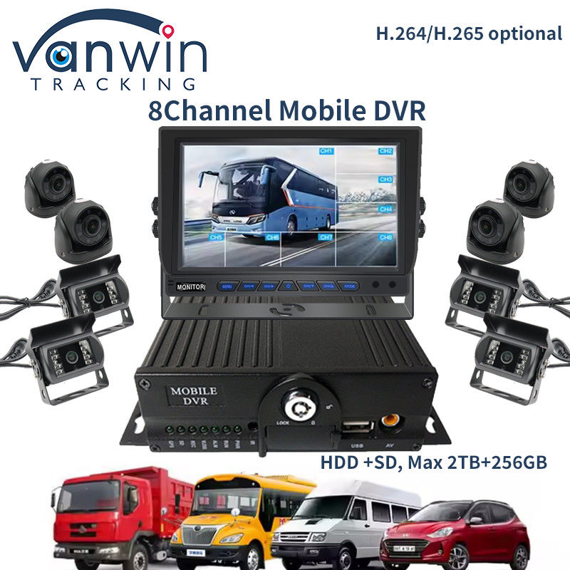 8 kanał 1080P AHD Mobilny DVR Pojazd CCTV MDVR 2TB HDD dla ciężarówek i taksówek