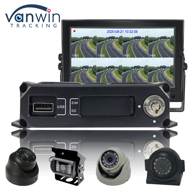 H.264 4CH HD 1080P Mobilny DVR 4G GPS WIFI Karta SD MINI MDVR Do monitorowania wideo samochodów