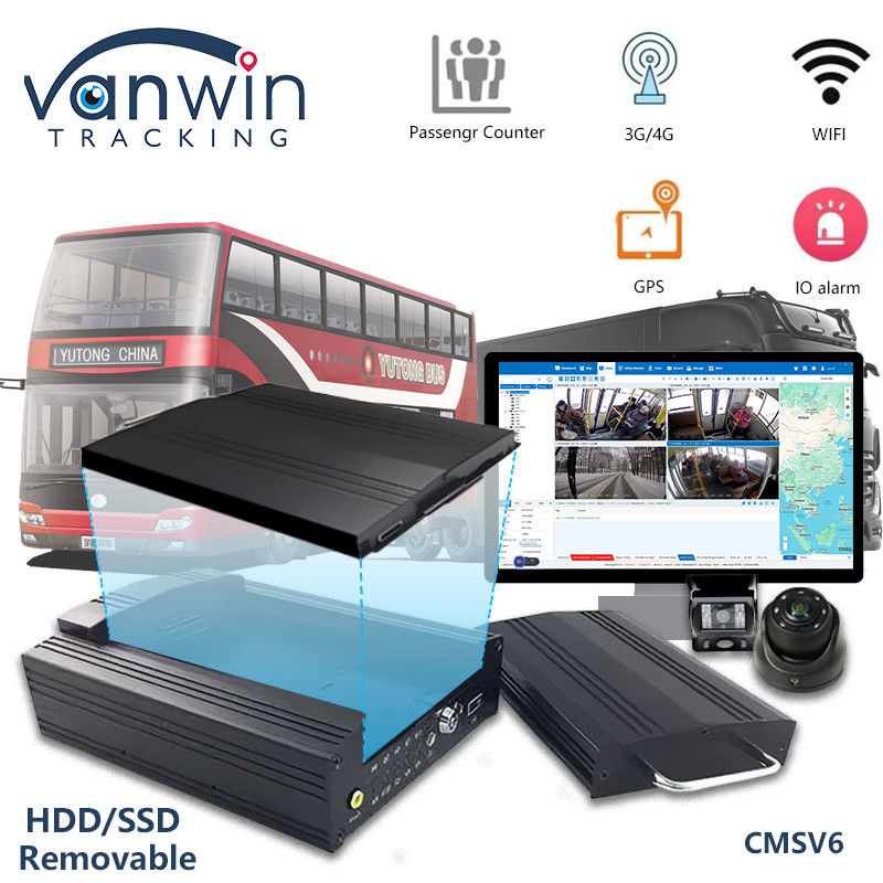 OEM 8CH HD 1080P HDD DVR mobilny z 4G GPS WIFI MDVR dla systemu zarządzania flotą