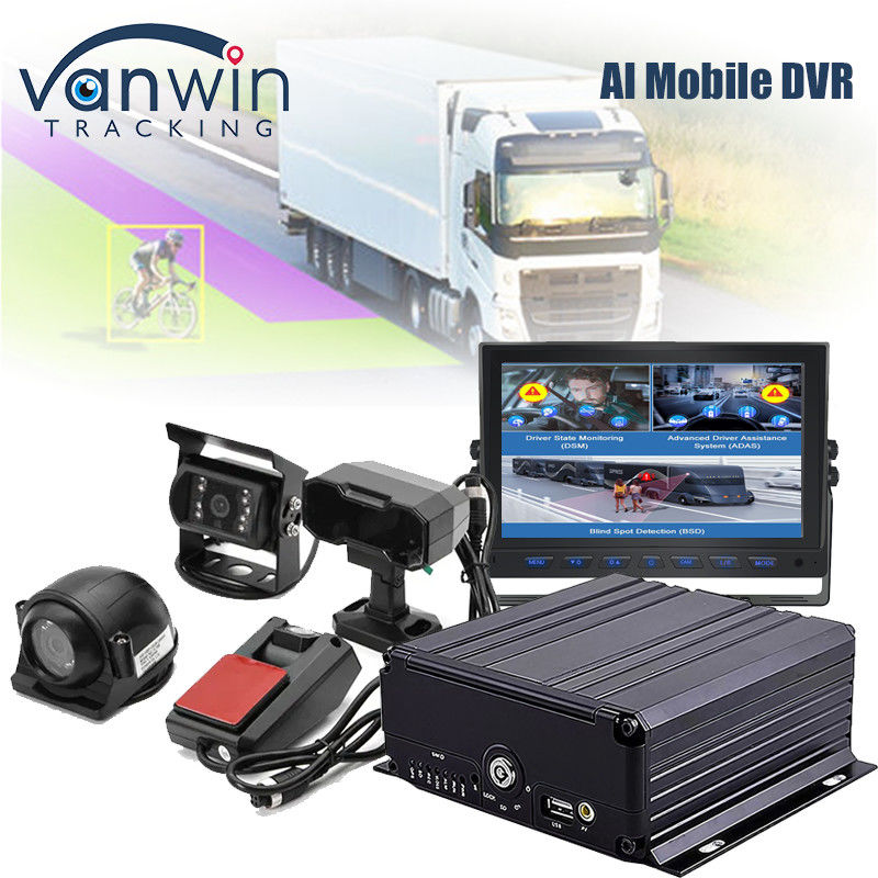 4CH 1080P AI Funkcja Mobilny DVR ADAS DMS Kit DVR 4G GPS SD HDD MDVR Systemy Pojazd