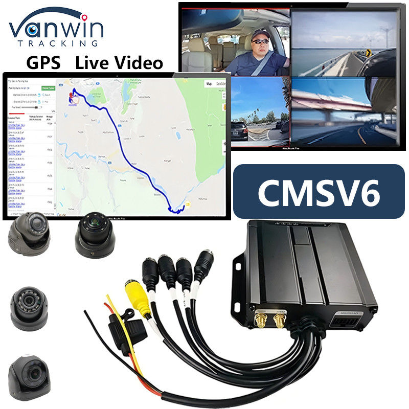 4CH Dual SD Card Mobile DVR Mini Size Car Black Box w pojeździe CCTV 4G GPS MDVR