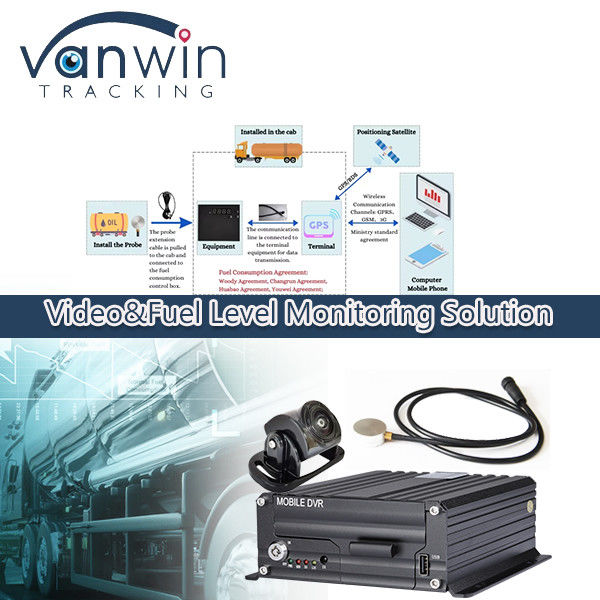 4G bezprzewodowy Mobilny DVR Miernik poziomu oleju Diesel Tank Monitoring Sensor poziomu paliwa dla ciężarówek