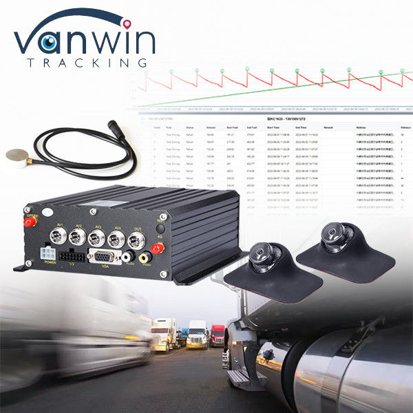 Easy Intall Pojazd Cctv MDVR Ultrasonowy Monitoring poziomu płynu oleju paliwowego Diesla Monitoring floty