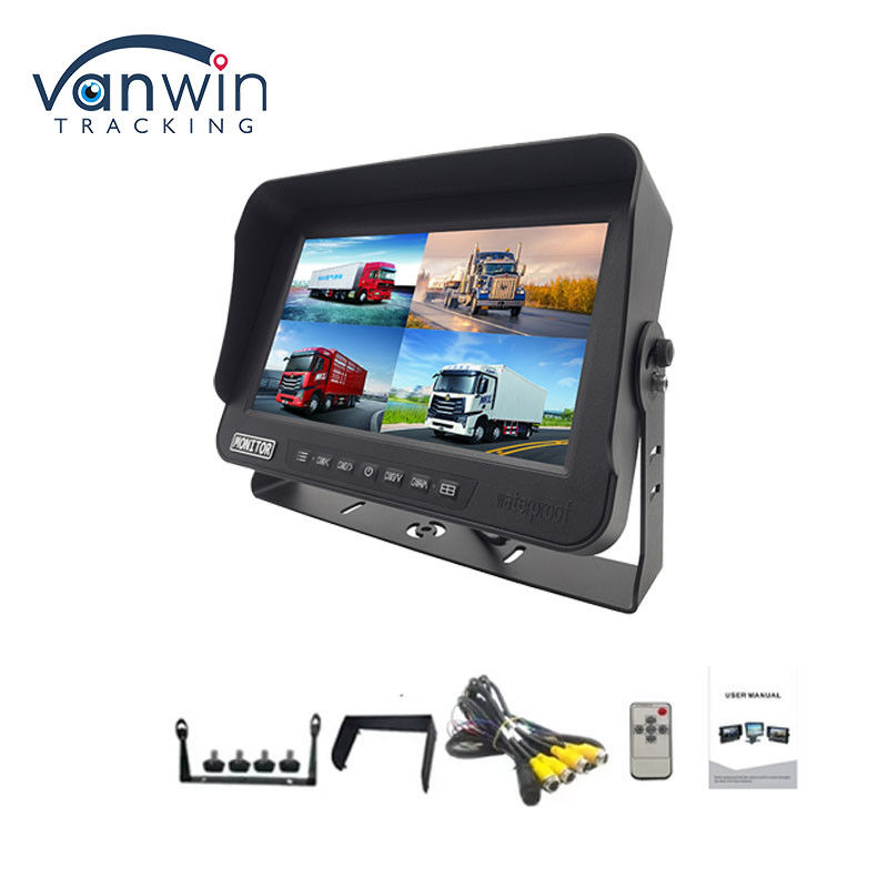 10.1 cali AHD 1080P MDVR Monitor 4-kanałowy Full HD wodoodporny Monitor rozdzielony dla pojazdów
