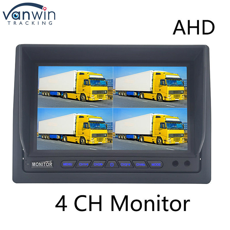 Monitor AHD 4 kanał 7 cali Full HD1080P MDVR Split Display Monitor samochodowy dla pojazdu