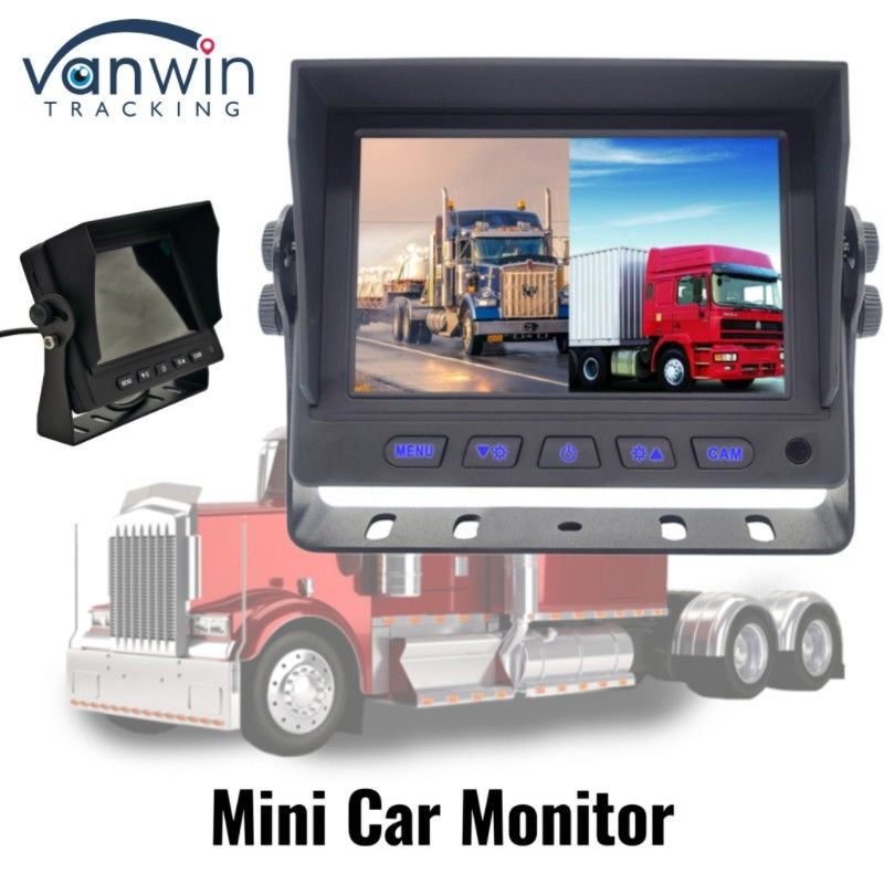 Wysokiej rozdzielczości Mini Monitor samochodowy 5 "W samochodzie Samodzielny wyświetlacz dla taksówki