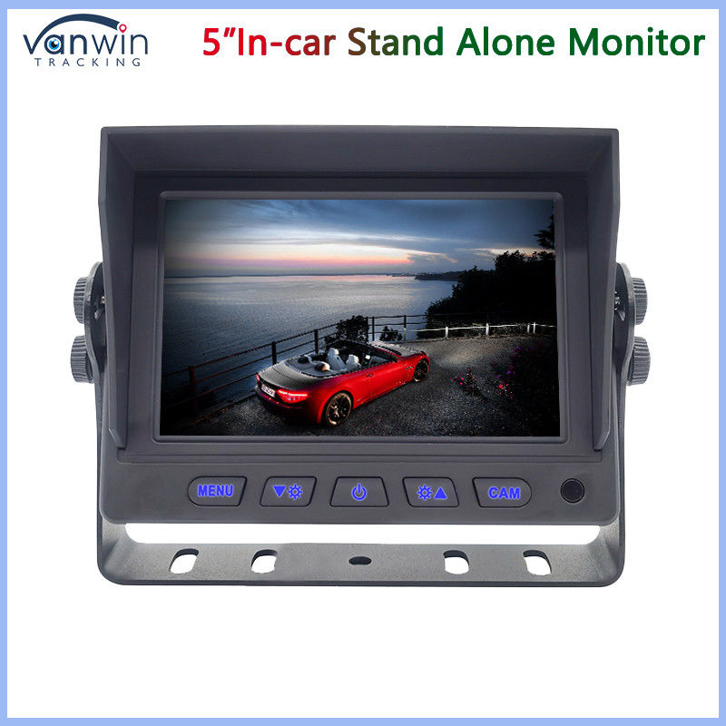 Mini 5-calowy monitor TFT samochodowy 2 sposoby AHD 1080P 720P CVBS mieszane wejścia wideo z uchwytem w kształcie U