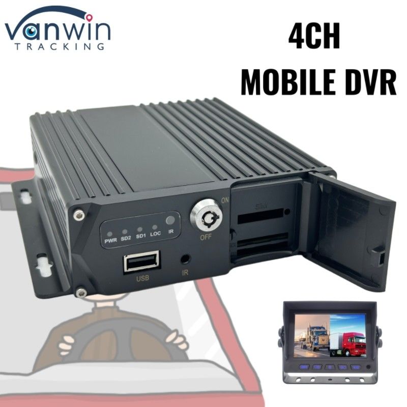 4 kanałowa karta SD Mobilny DVR Dwufunkcyjna karta Dwufunkcyjna gotowość do monitorowania pojazdu