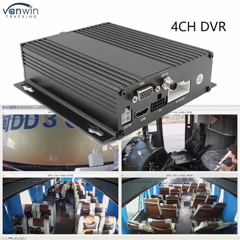 Zastosowany 1080P 4CH MDVR Rejestrator jazdy z 3G 4G GPS WiFi Autobus Pojazd ciężarowy 4Channel Fleet Management Mobilny system Dvr
