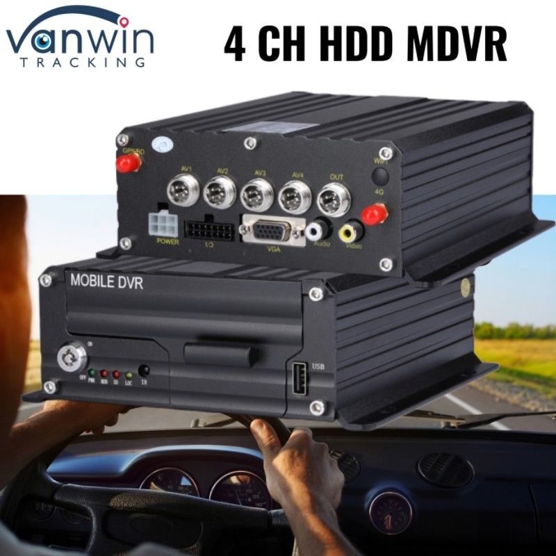 4CH 1080P DVR System zarządzania flotą HDD cyfrowy rejestrator wideo z 4G GPS Tracker pojazdu