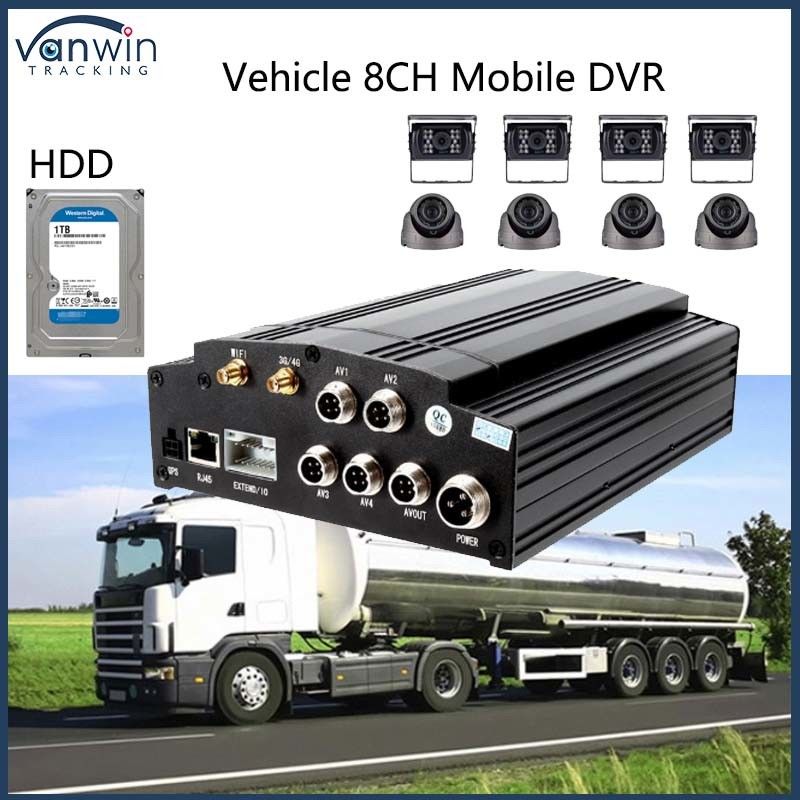 8CH Samochód 1080P H. 265 HDD Mobilny DVR Ciężarówka MDVR Dalekowskazany pojazd MDVR