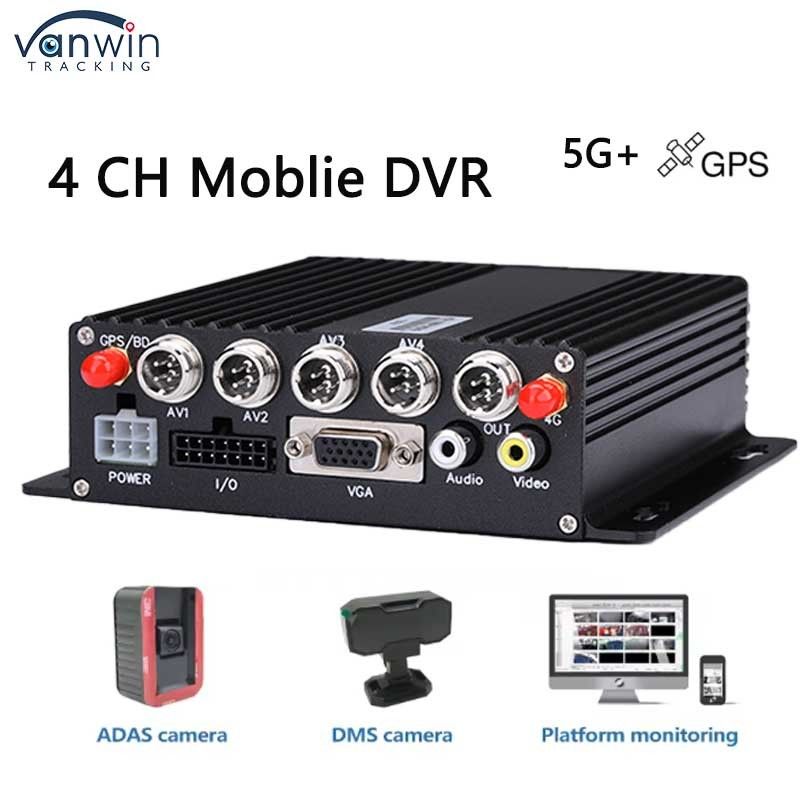 4-kanałowy DVR samochodowy z kamerą 5G GPS AHD SD Card Video Recorder dla ciężarówki