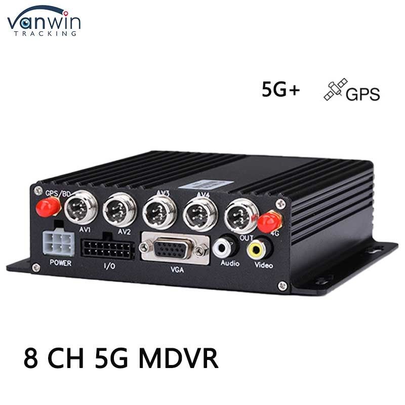8-kanałowy DVR samochodowy z 5G GPS AHD 1080P Kamera Karta SD Rejestrator wideo dla ciężarówek