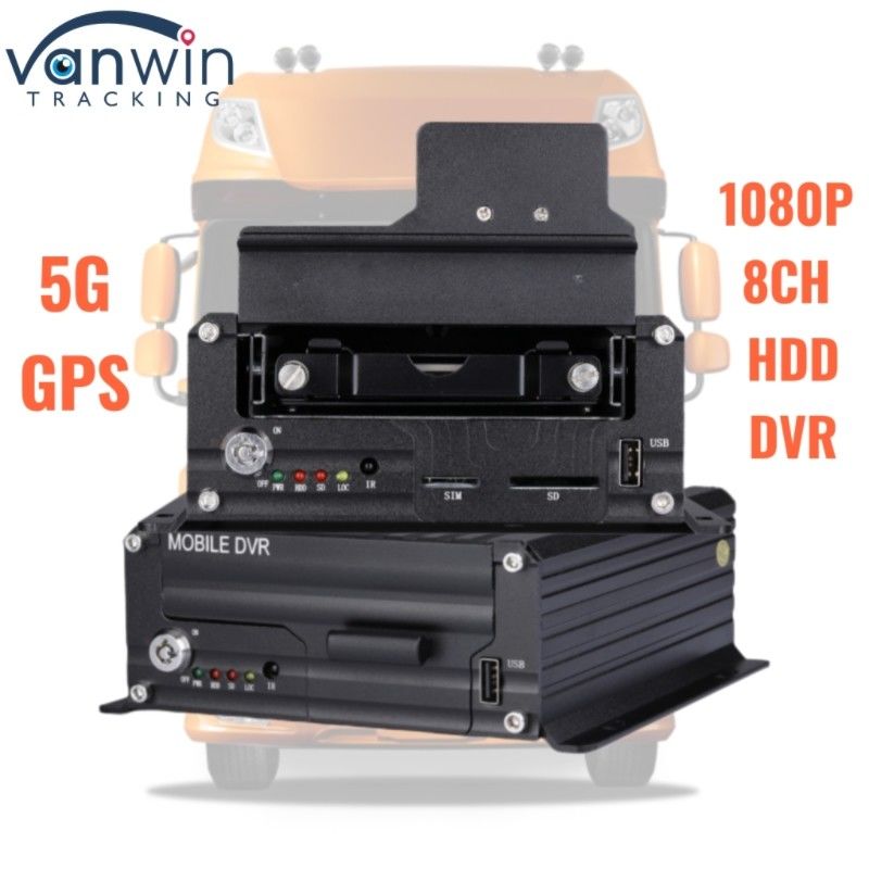 1080P 8CH twardy dysk DVR 5G GPS Tracker Duży magazyn System monitorowania pojazdów dla bezpieczeństwa floty