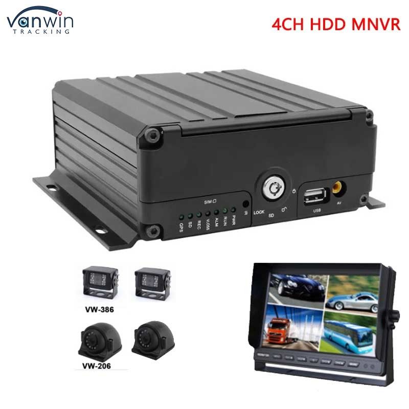 4CH 1080P AHD 3G 4G WIFI I GPS SD HHD Mobilny NVR dla autobusów / ciężarówek / taksówek