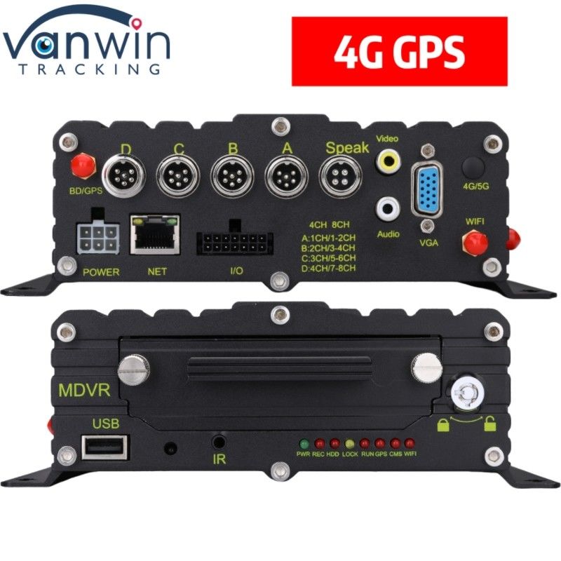 Profesjonalny system monitorowania pojazdów 4 CH HDD MNVR z 4G GPS dla każdej floty