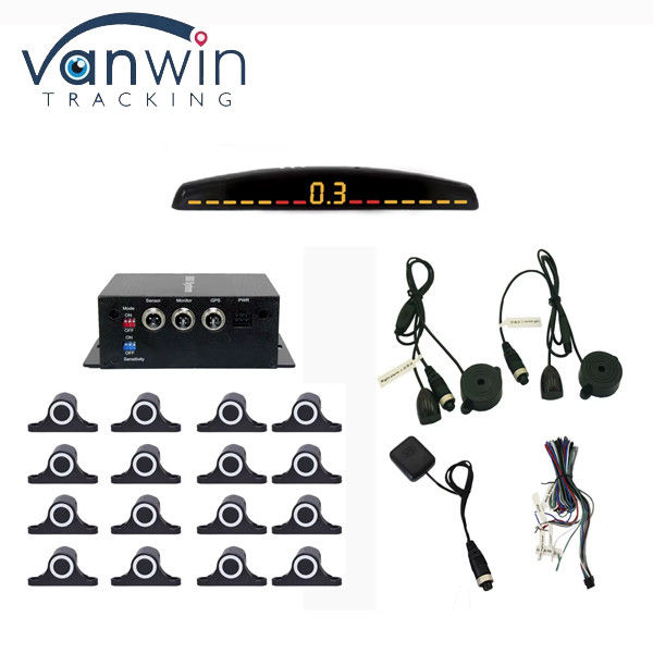Wyświetlacz LCD 12 czujników Asystent Radar Monitor Parking System dla ciężkich ciężarówek 5M
