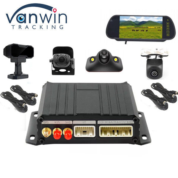 4CH Mini SD Mobilny DVR GPS Wi-Fi 4G 4CH Kit Taxi Kamera CCTV DVR samochodowy z ADAS DMS