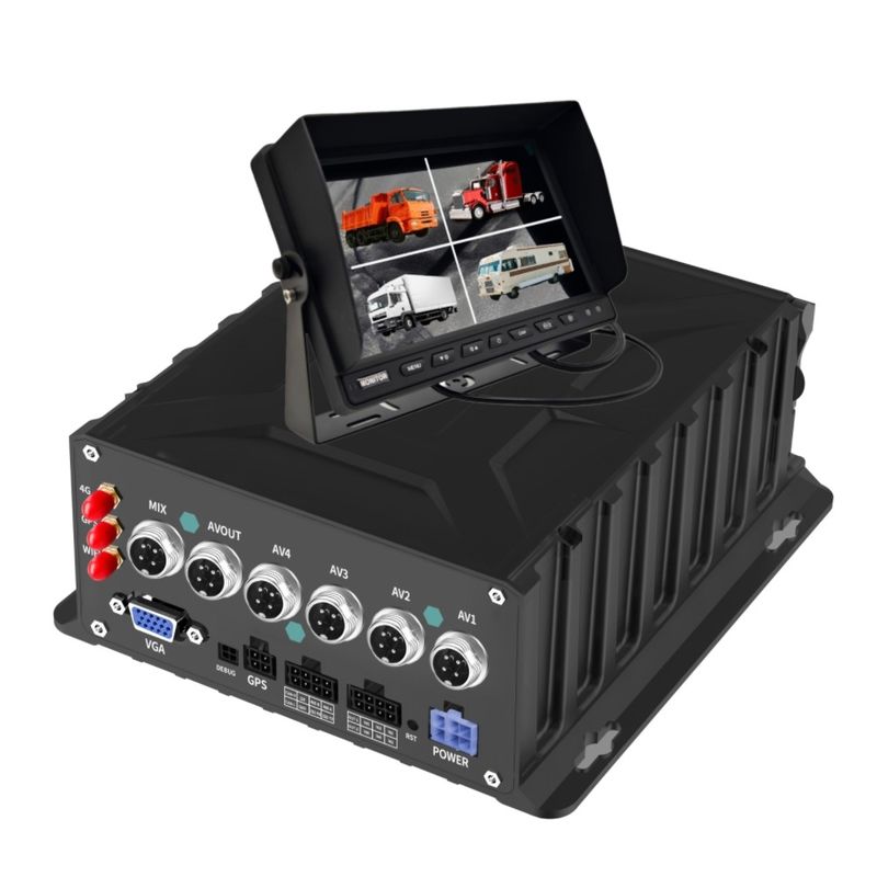 Uniwersalny 4-kanałowy mobilny DVR z funkcją ADAS BSD DMS Advanced Driver Assistance Systems