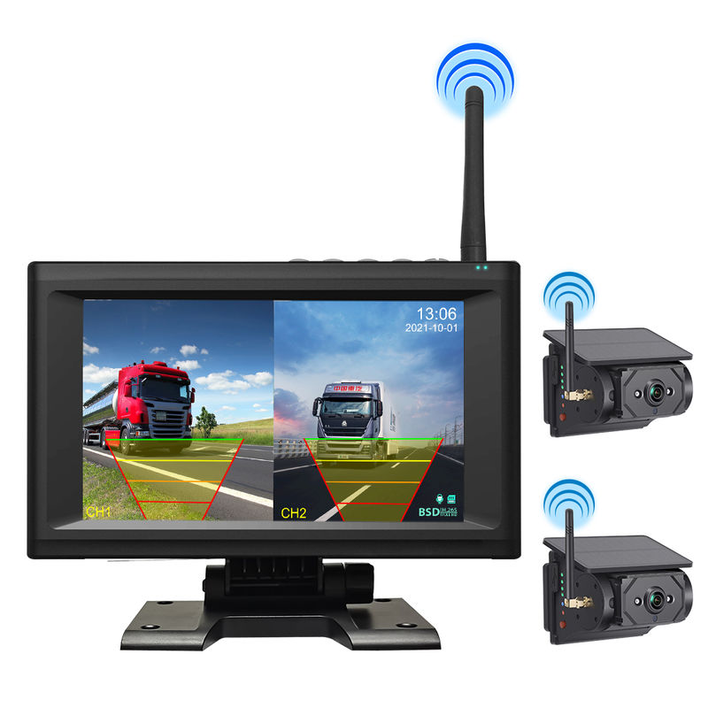 7-calowy wodoodporny ekran wyświetlacza 1/2/4-kanałowy bezprzewodowy system kamery monitoringu z automatycznym ładowaniem