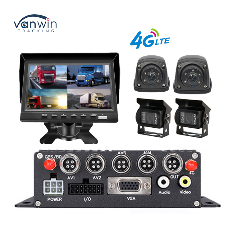 4CH MDVR 1080P rejestrator wideo z GPS 4G zdalne monitorowanie w czasie rzeczywistym dla zarządzania flotą autobusów, ciężarówek i furgonetek