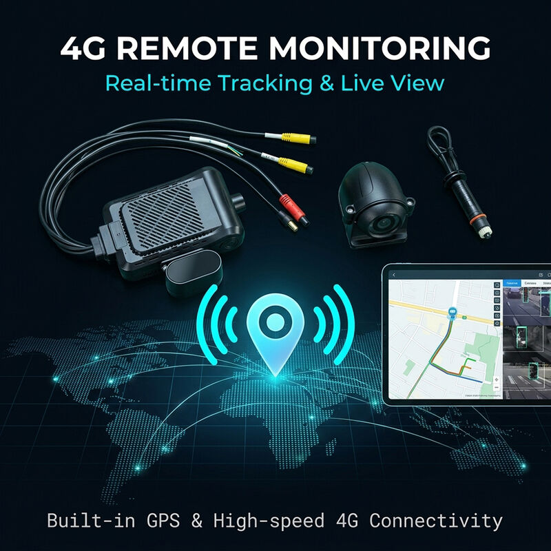 Inteligentny rejestrator 4G Dash z AI Video Telematics GPS WiFi i przycisk alarmowy SOS dla bezpieczeństwa floty