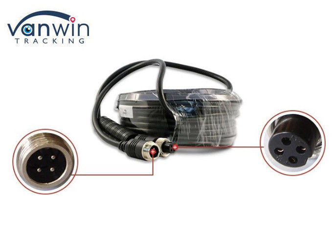 20m 4P Din Jack Extension Cable Double Shielded Female to Male Connector dla kamery autobusowej