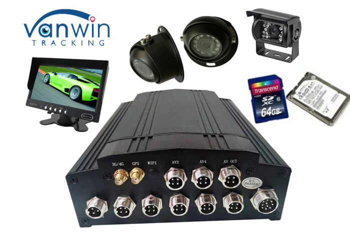 RJ45 4G Mobilny DVR Analogiczne Kamery 4 Kanały 2,5" SATA Digital Video Recorder